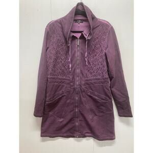 Yest Women's Purple Jacket Size 10 Lace Goth
